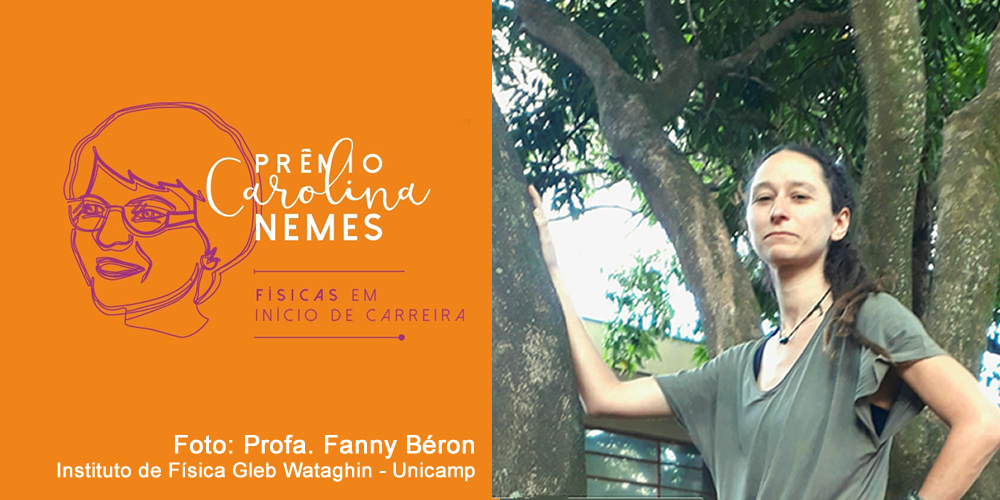 Fanny Béron é agraciada com o Prêmio Carolina Nemes