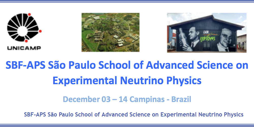 SBF e APS promovem escola avançada de física de neutrinos