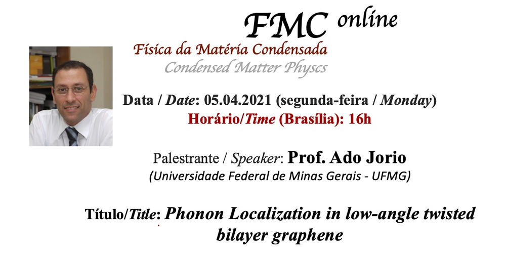 FMC Online – Ado Jorio (Universidade Federal de Minas Gerais)