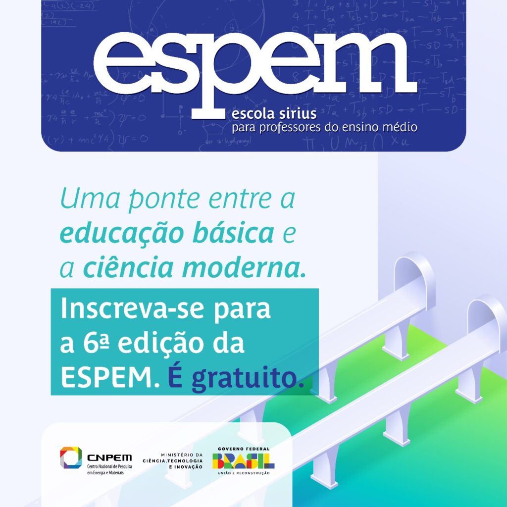 Inscrições – Escola Sirius para Professores do Ensino Médio