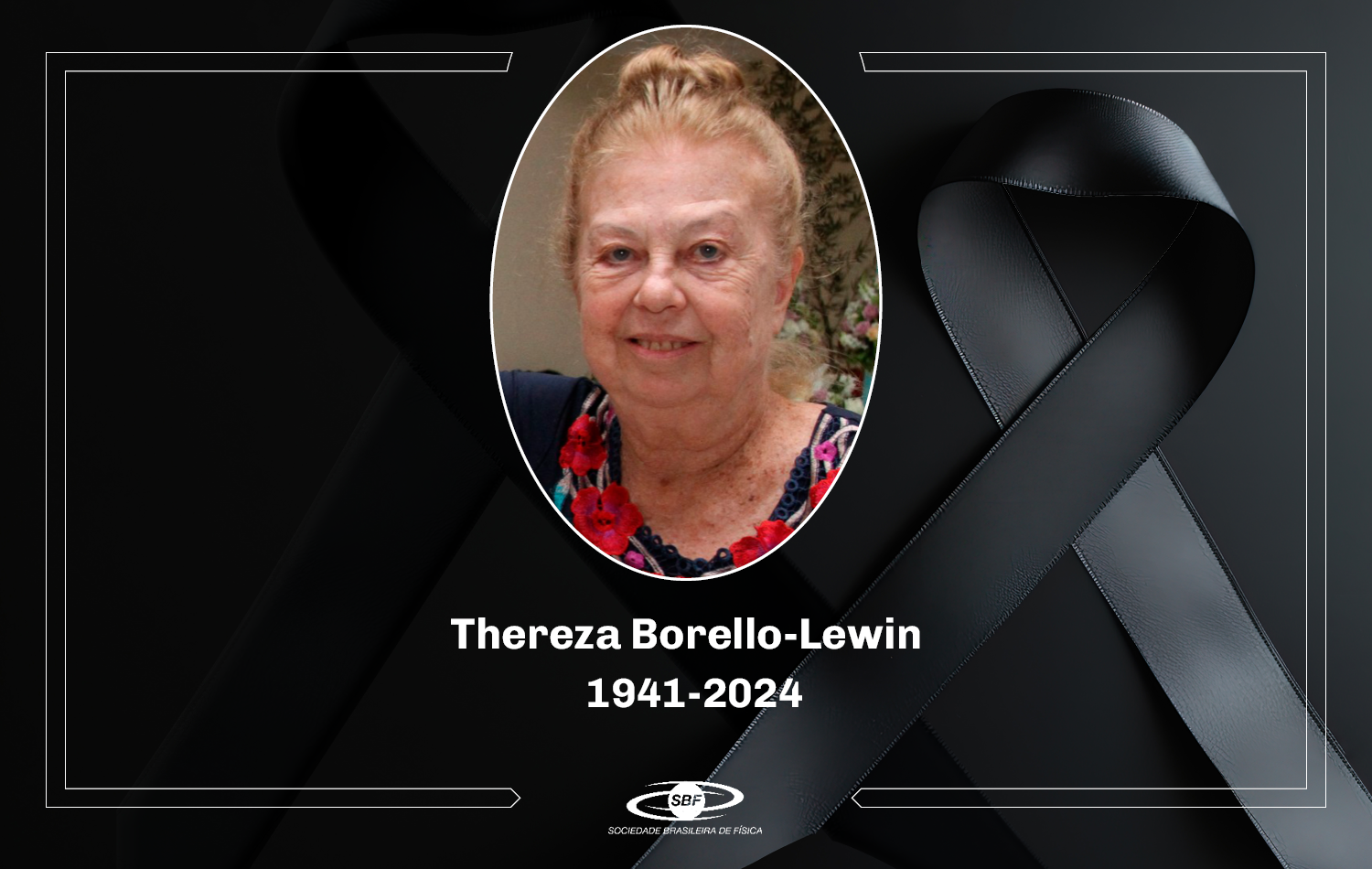 Nota de falecimento da Profa. Thereza Borello-Lewin