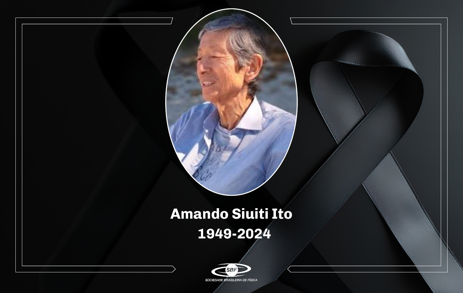 Imagem de obituário do professor Amando Ito.