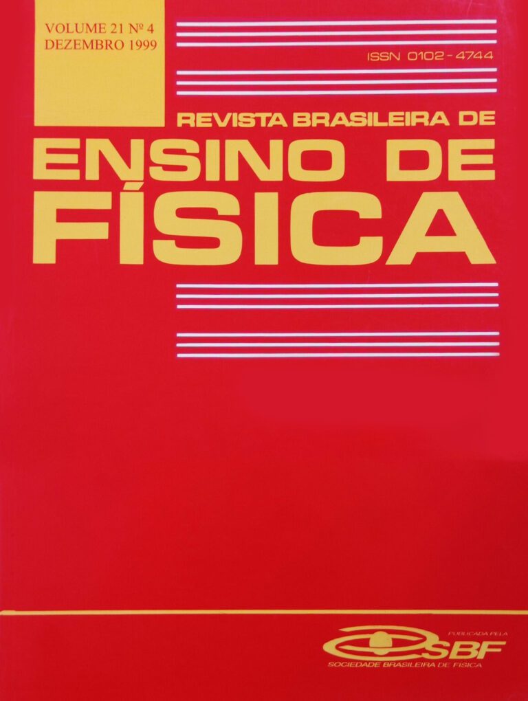 Capar da Revista Brasileira de Ensino de Física da SBF, volume 21, número 4 de 1999.